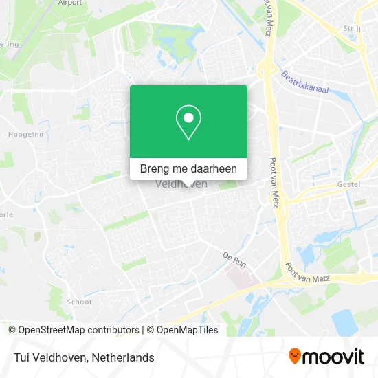 Tui Veldhoven kaart