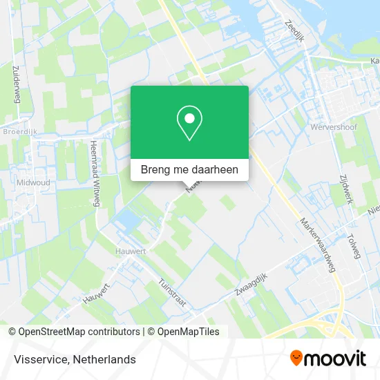 Visservice kaart
