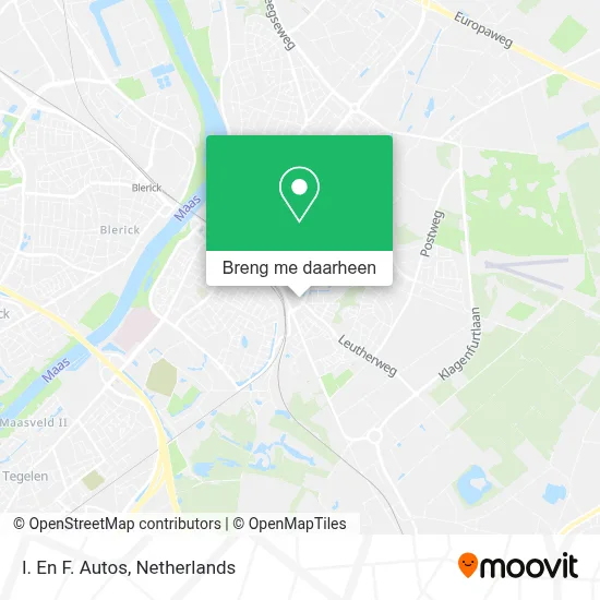 I. En F. Autos kaart