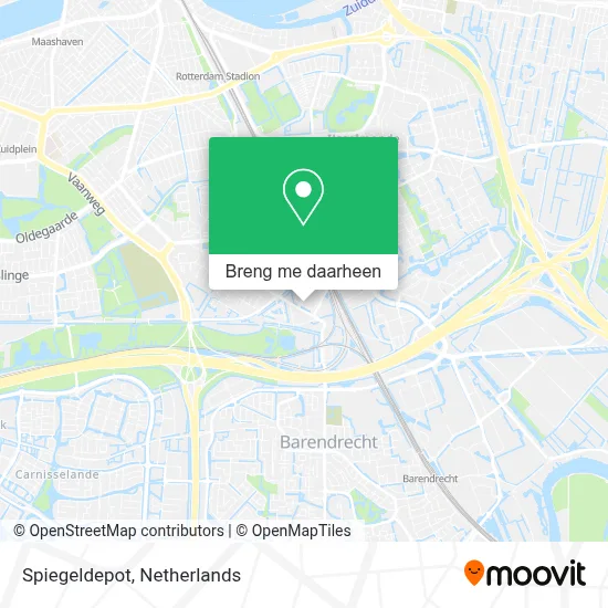 Spiegeldepot kaart