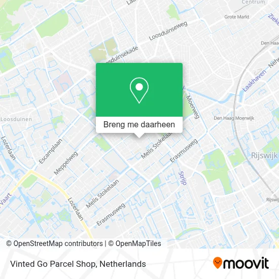 Vinted Go Parcel Shop kaart