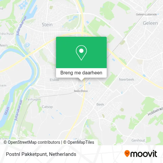 Postnl Pakketpunt kaart