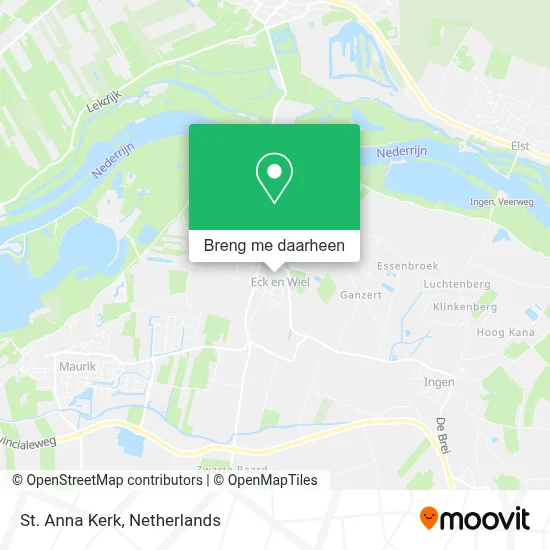 St. Anna Kerk kaart