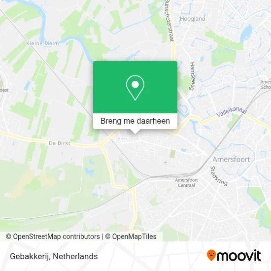 Gebakkerij kaart