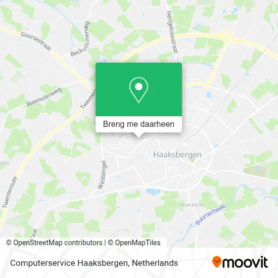 Computerservice Haaksbergen kaart