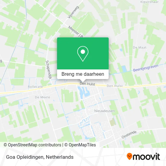 Goa Opleidingen kaart