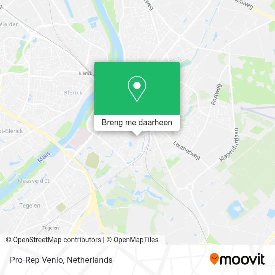 Pro-Rep Venlo kaart