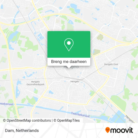 Dam kaart