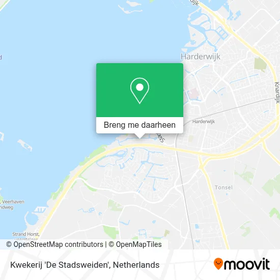 Kwekerij 'De Stadsweiden' kaart