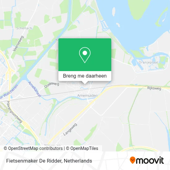 Fietsenmaker De Ridder kaart