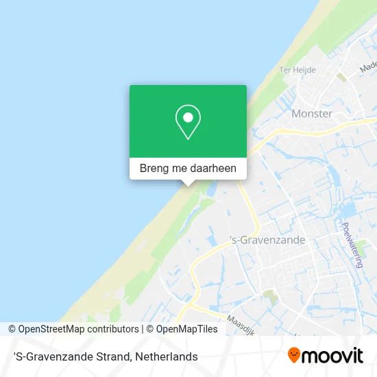 'S-Gravenzande Strand kaart