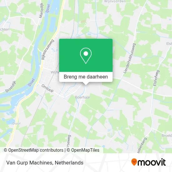 Van Gurp Machines kaart
