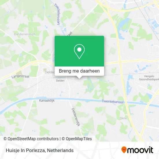 Huisje In Porlezza kaart