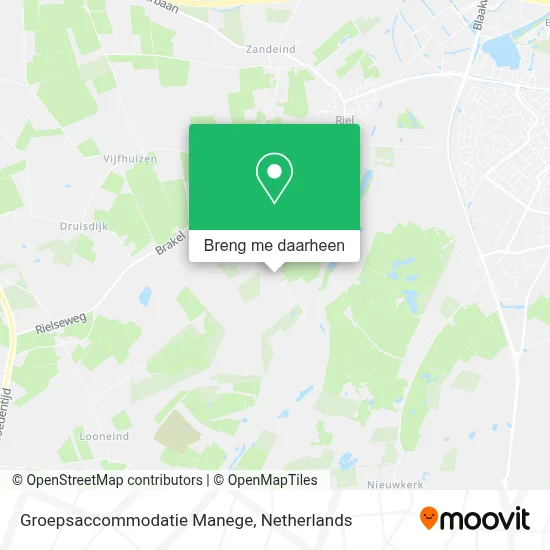 Groepsaccommodatie Manege kaart