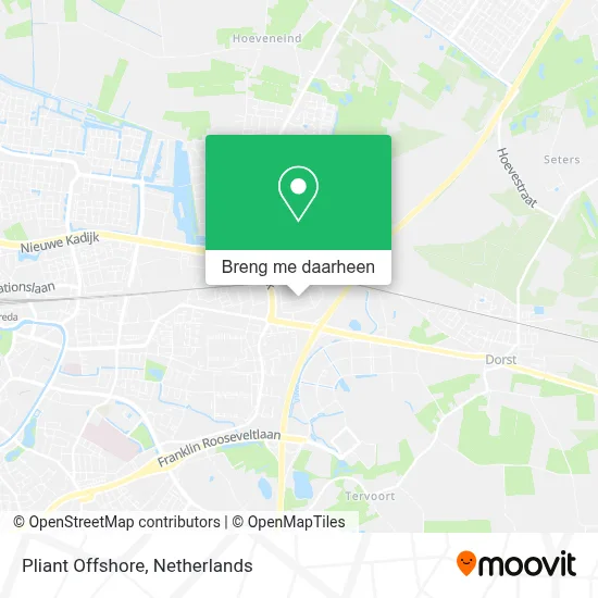 Pliant Offshore kaart