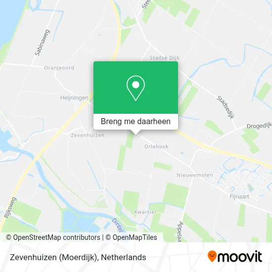 Zevenhuizen (Moerdijk) kaart