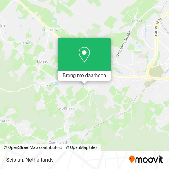 Sciplan kaart