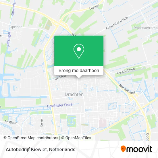 Autobedrijf Kiewiet kaart