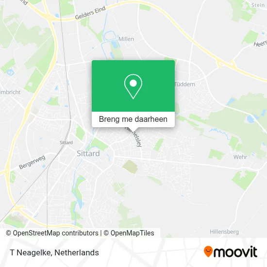 T Neagelke kaart