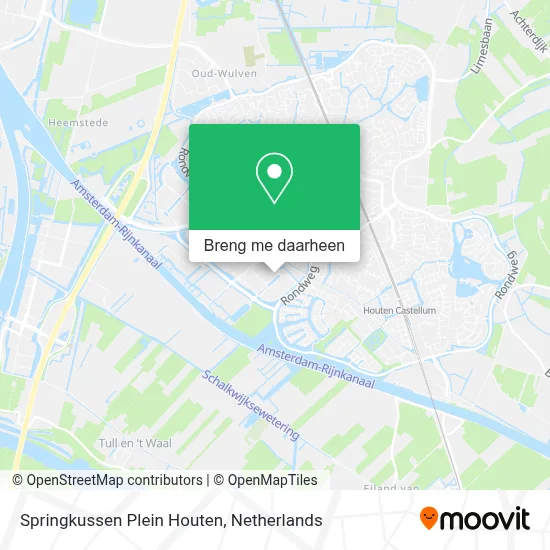 Springkussen Plein Houten kaart