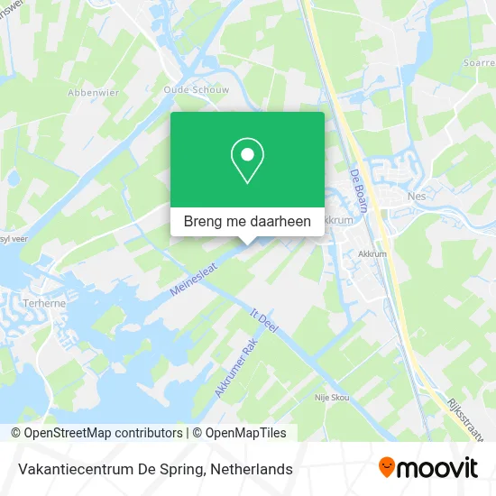 Vakantiecentrum De Spring kaart