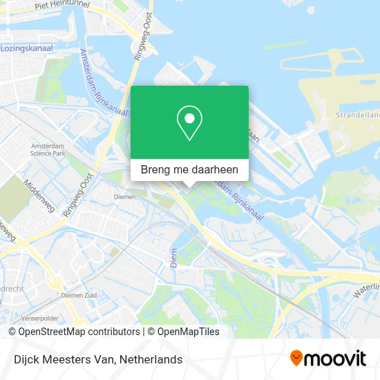 Dijck Meesters Van kaart