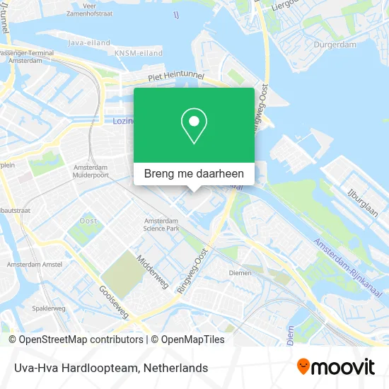 Uva-Hva Hardloopteam kaart