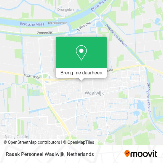 Raaak Personeel Waalwijk kaart