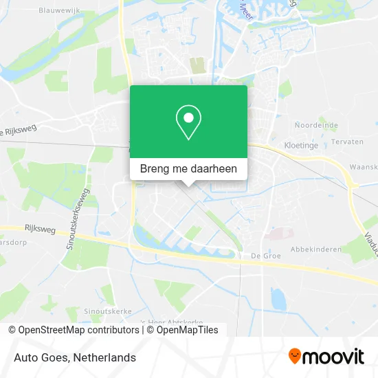 Auto Goes kaart