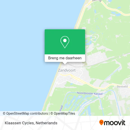 Klaassen Cycles kaart