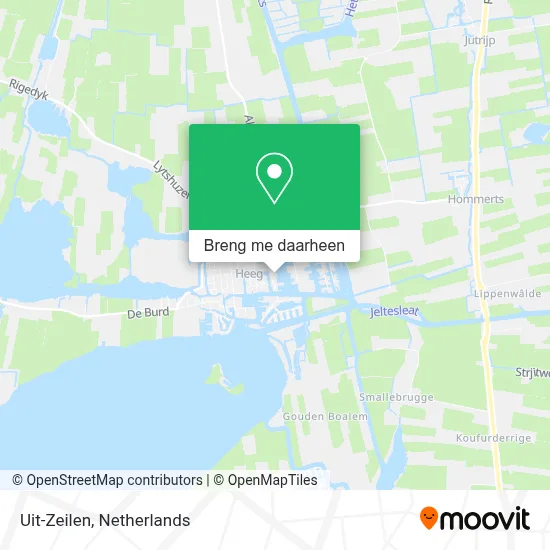 Uit-Zeilen kaart