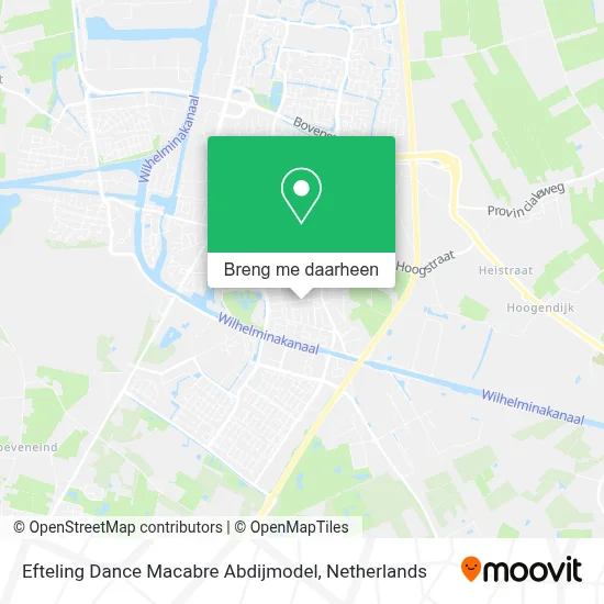 Efteling Dance Macabre Abdijmodel kaart