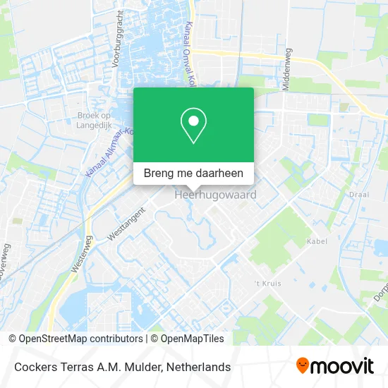 Cockers Terras A.M. Mulder kaart