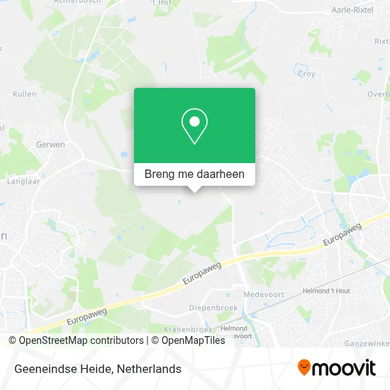 Geeneindse Heide kaart