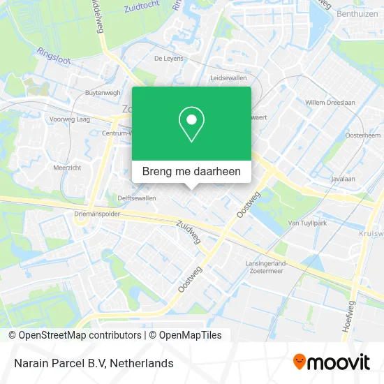 Narain Parcel B.V kaart