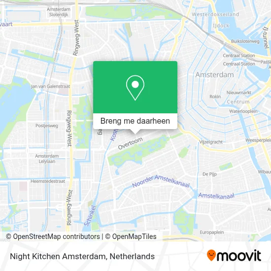 Night Kitchen Amsterdam kaart