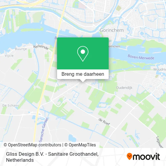 Gliss Design B.V. - Sanitaire Groothandel kaart