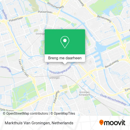 Markthuis Van Groningen kaart