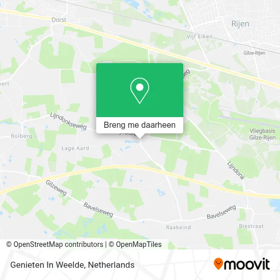 Genieten In Weelde kaart