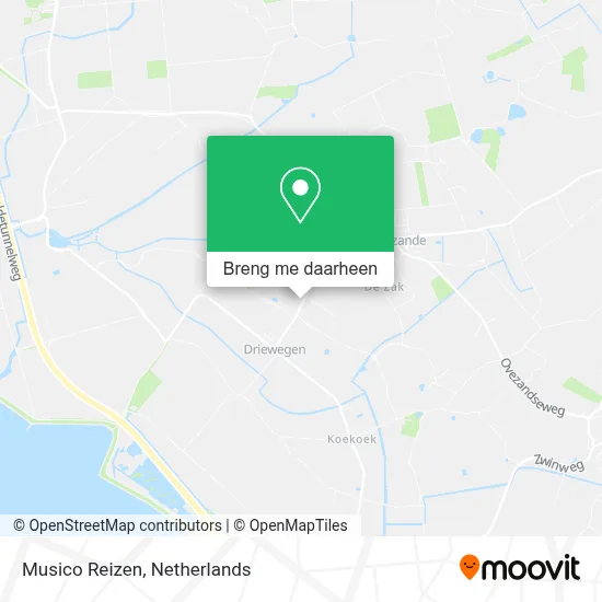 Musico Reizen kaart