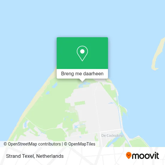 Strand Texel kaart