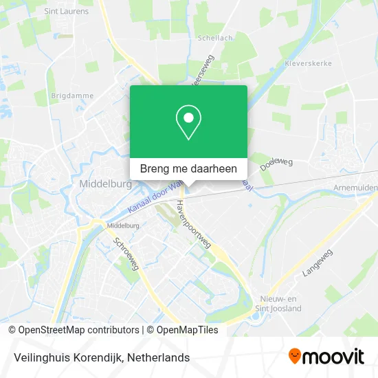 Veilinghuis Korendijk kaart