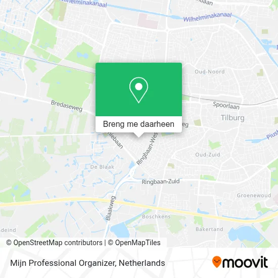 Mijn Professional Organizer kaart