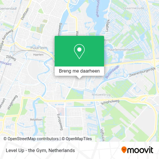 Level Up - the Gym kaart