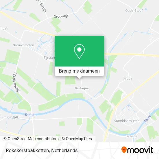 Rokskerstpakketten kaart