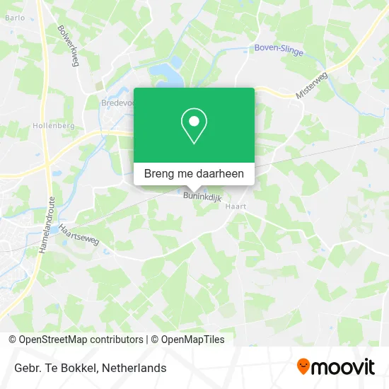 Gebr. Te Bokkel kaart
