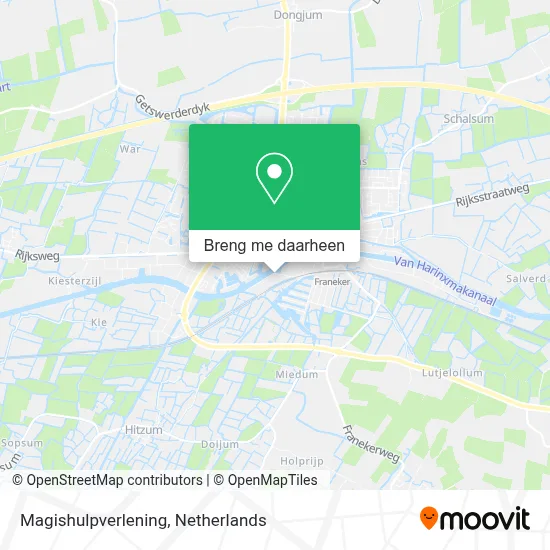 Magishulpverlening kaart
