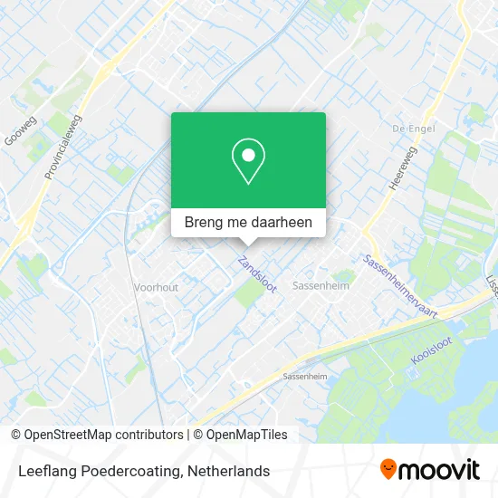 Leeflang Poedercoating kaart