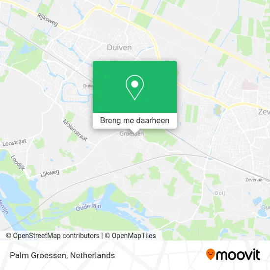 Palm Groessen kaart