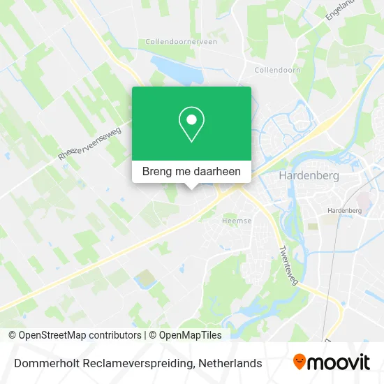 Dommerholt Reclameverspreiding kaart